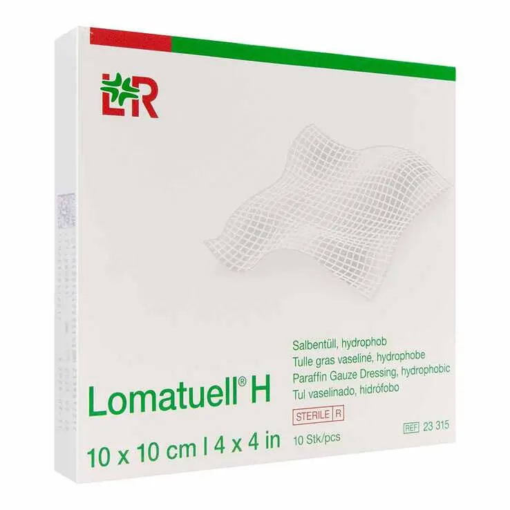 Lomatuell H Salbentüll 10x10 cm Cpc, 10 St