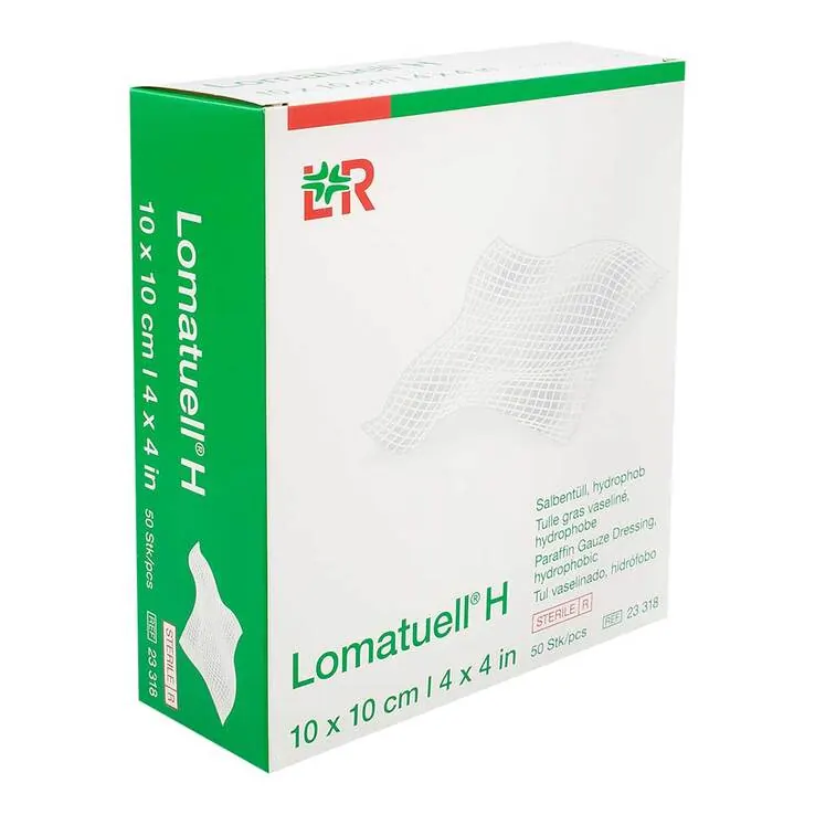 Lomatuell H Salbentüll 10x10 cm steril, 50 St