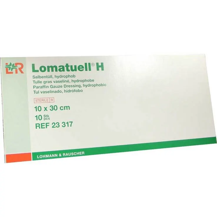 Lomatuell® H Salbentüll 10x30 cm, 10 St
