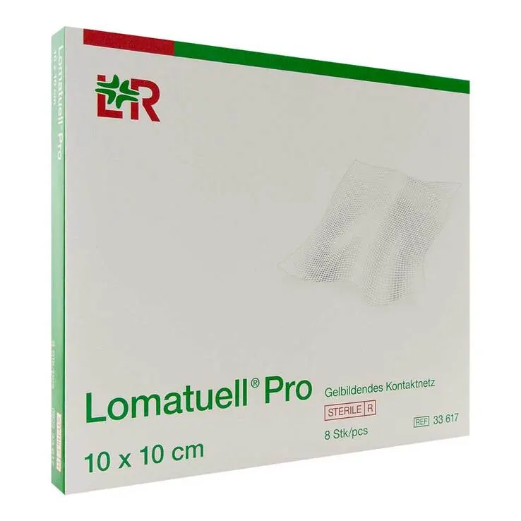 Lomatuell Pro 10x10 cm steril, 8 St