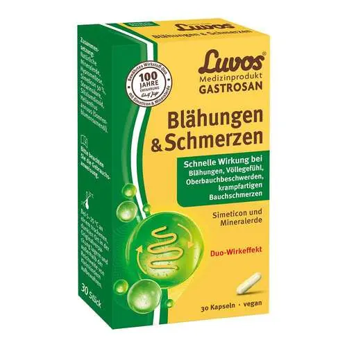 Luvos Gastrosan Blähungen & Schmerzen Kapseln, 30 St