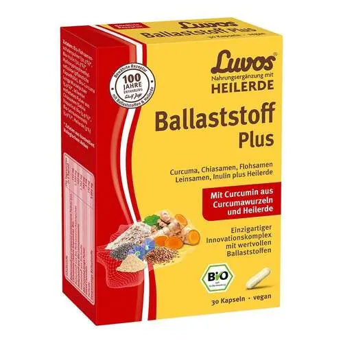 Luvos Heilerde Bio Ballaststoff Plus Kapseln, 30 St