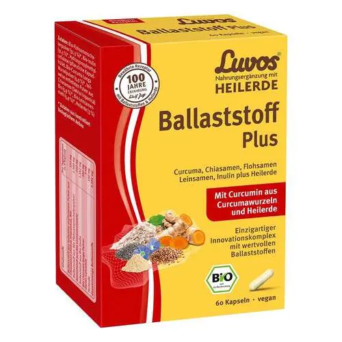 Luvos Heilerde Bio Ballaststoff Plus Kapseln, 60 St