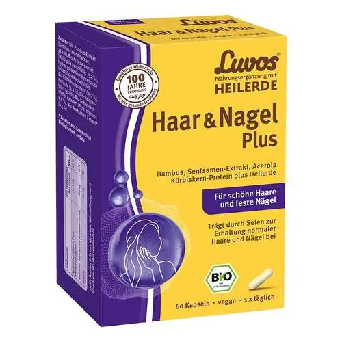 Luvos Heilerde Bio Haar & Nagel Plus Kapseln, 60 St