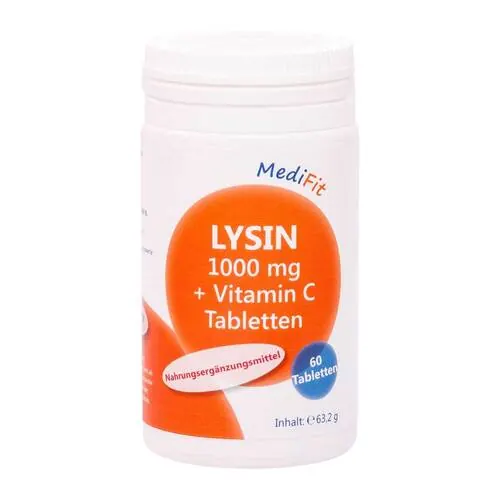 Lysin 1.000 mg + Vitamin C Tabletten Medifit, 60 St