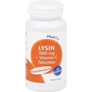 LYSIN1.000mg+VitaminCTablettenMediFit60Stück