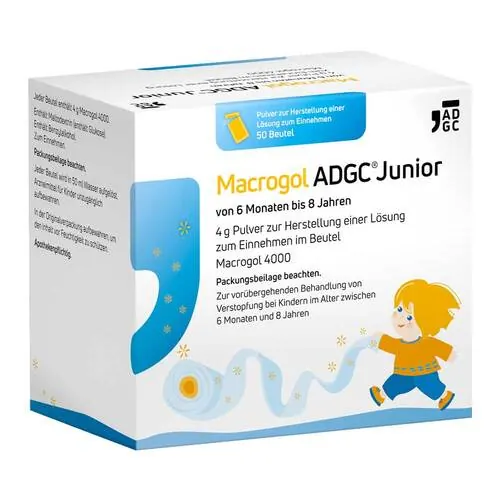 Macrogol Adgc Junior 6M-8J 4g Pulver zur H.e.L.zum Einnehmen , 50 St