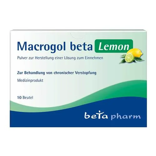 Macrogol beta Lemon Pulver zur Her.e.Lösung zum Einnehmen, 10 St