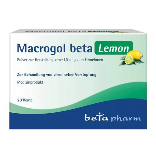 Macrogol beta Lemon Pulver zur Her.e.Lösung zum Einnehmen, 20 St
