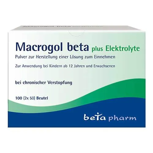 Macrogol beta plus Elektrolyte Pulver zur H.e.L.zum Einnehmen , 100 St
