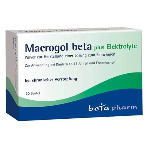 Macrogol beta plus Elektrolyte Pulver zur H.e.L.zum Einnehmen , 20 St