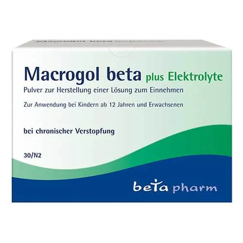 Macrogol beta plus Elektrolyte Pulver zur H.e.L.zum Einnehmen , 30 St
