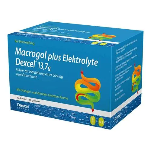Macrogol plus Elektrolyte Dexcel 13,7 g Ple, 30 St