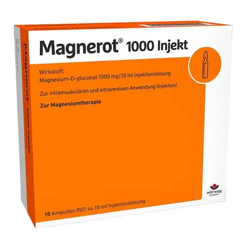 Magnerot 1000 Injekt Ampullen, 10X10 ml