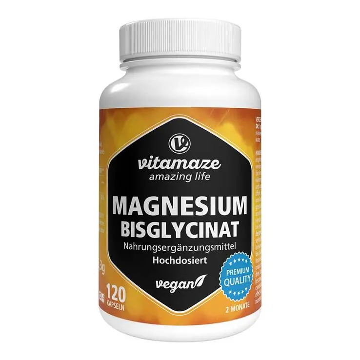 Magnesium Bisglycinat 750 mg vegan Kapseln, 120 St