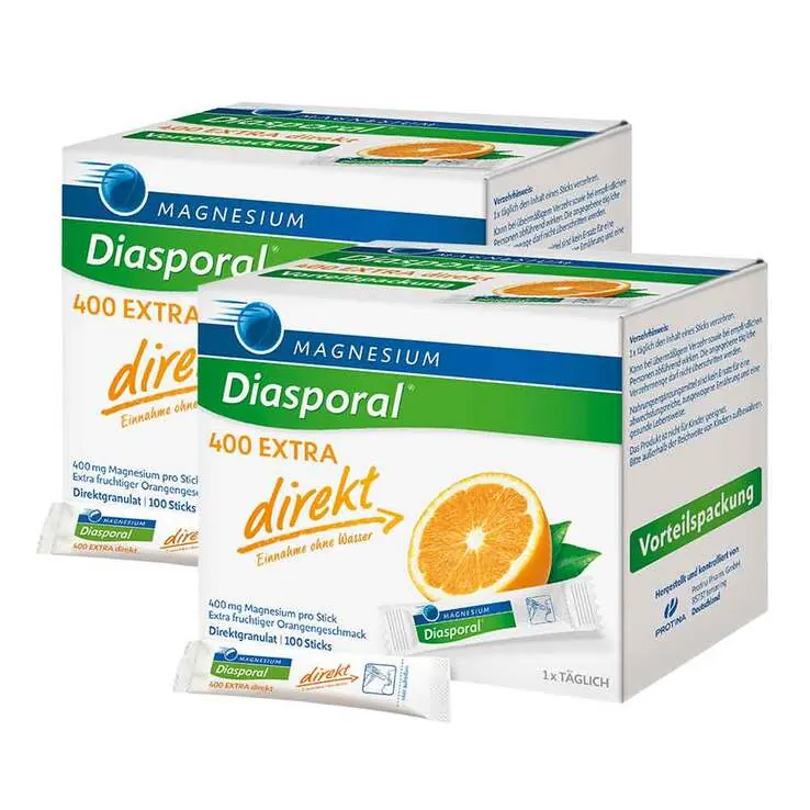 Magnesium Diasporal 400 Extra direkt Granulat, 2x100 St