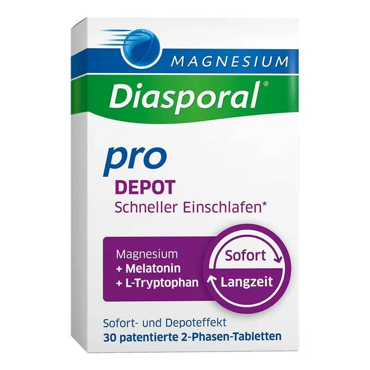 Magnesium Diasporal pro Depot Schneller Einschlafen, 30 St