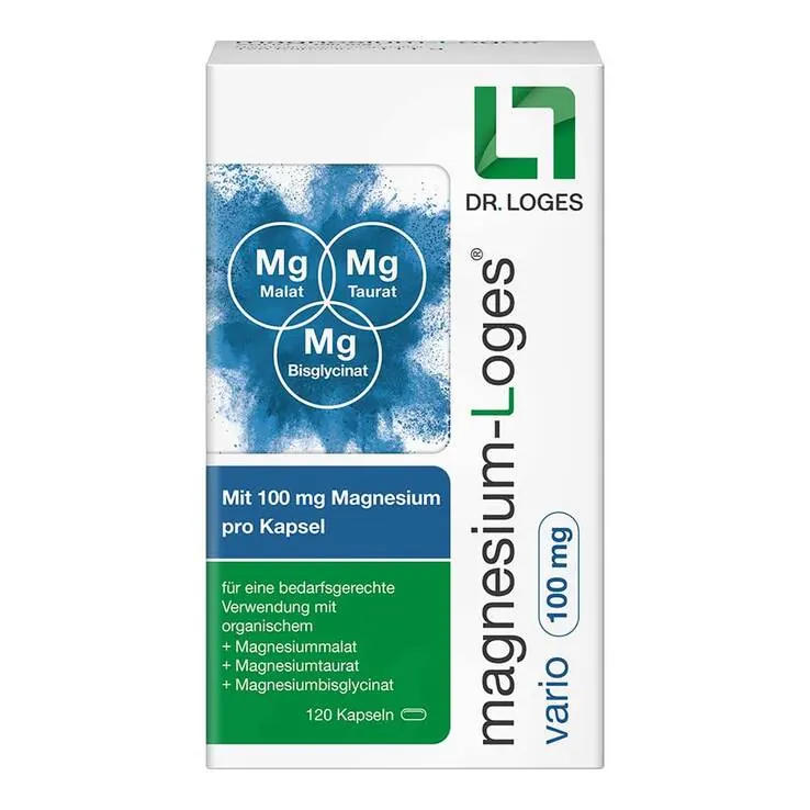 Magnesium-Loges vario 100 mg Kapseln, 120 St