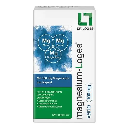 Magnesium-Loges vario 100 mg Kapseln, 180 St