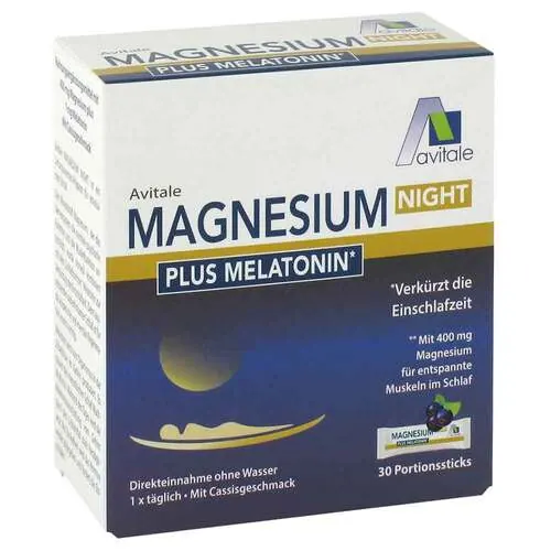 Magnesium Night plus 1 mg Melatonin Direktsticks, 30 St