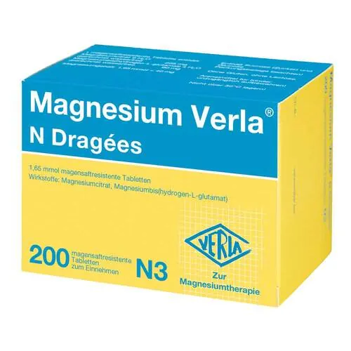 Magnesium Verla N Dragees, 200 St