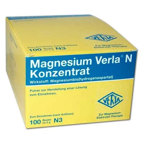 Magnesium Verla N Konzentrat Pulver zur H.e.L.zum Einnehmen , 100 St