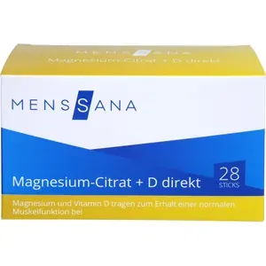 MAGNESIUMCITRAT+DdirektMensSanaPulver28Stück