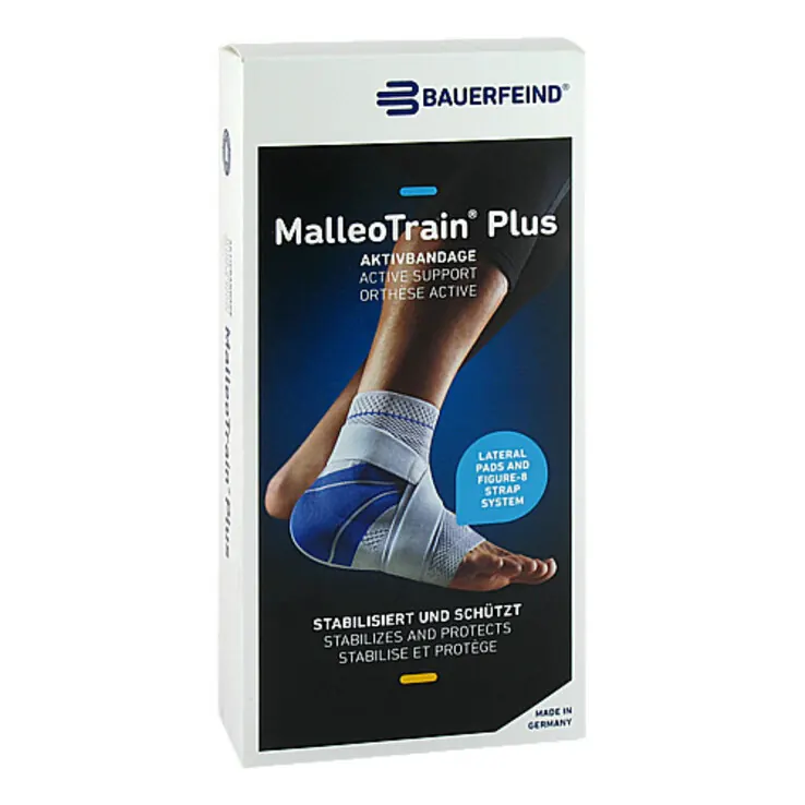 Malleotrain Plus Größe 4 links titan Sprunggelenkb., 1 St