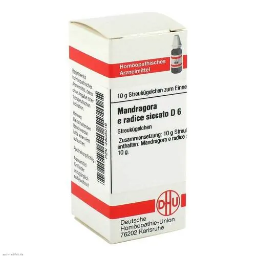 Mandragora E radice siccata D 6 Globuli, 10 g