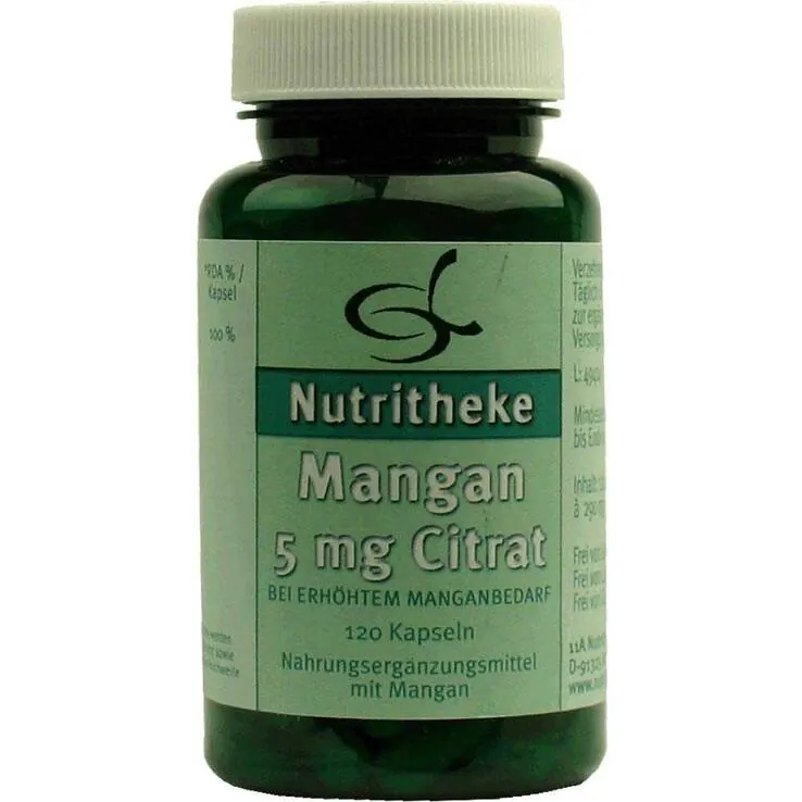 Mangan 5 mg Citrat Kapseln, 120 St