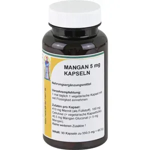 MANGAN5mgGluconatKapseln90Stück