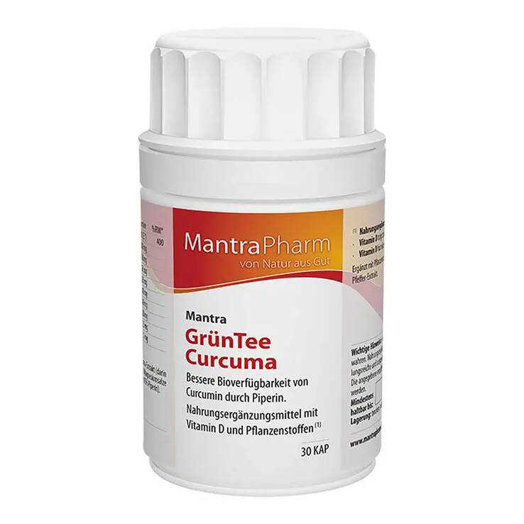 Mantra Grüntee Curcuma Kapseln, 30 St