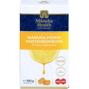 MANUKAHEALTHMGO400+Lutschbonb.Zitrone100g