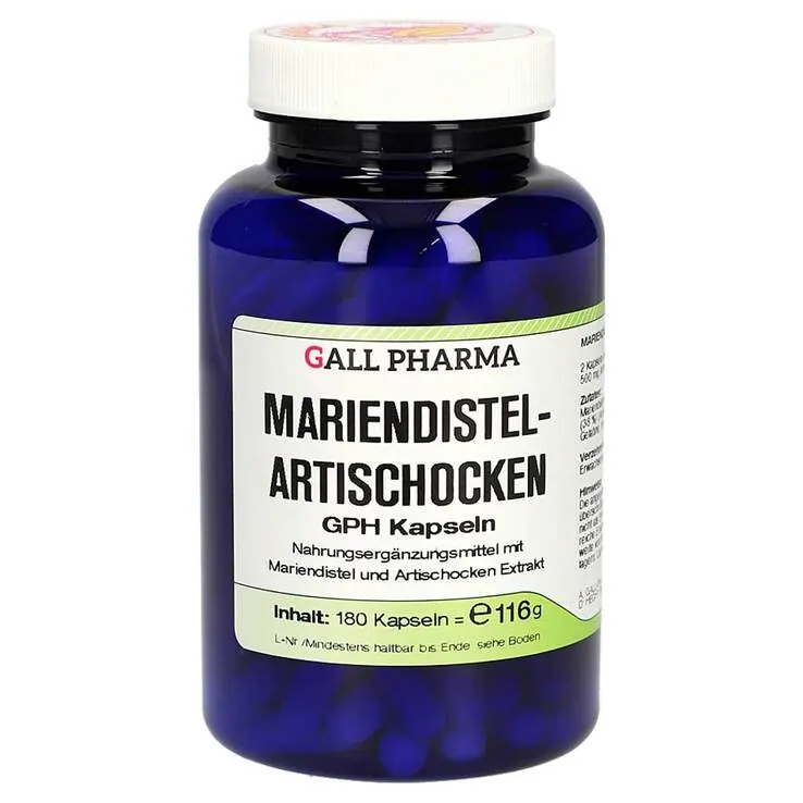 Mariendistel Artischocken GPH Kapseln, 180 St