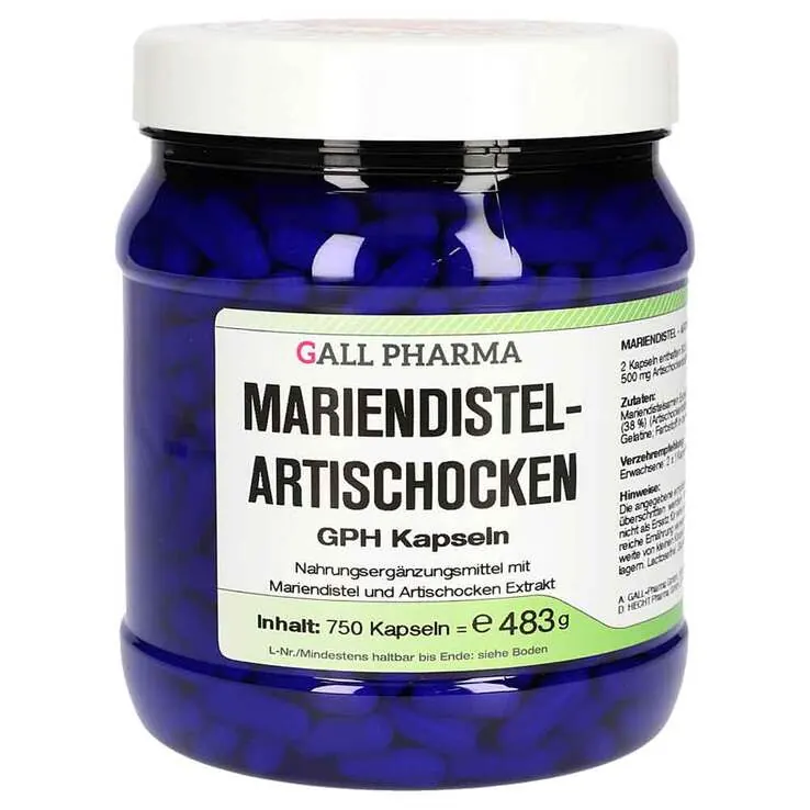 Mariendistel Artischocken GPH Kapseln, 750 St