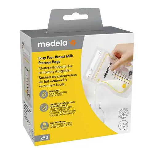 Medela Easypour Muttermilchbeutel 210 ml, 50 St