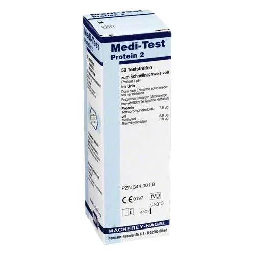 Medi-Test Protein 2 Teststreifen, 50 St