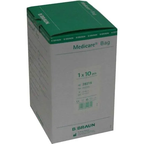 Medicare Bettbeutel unsteril 2 l mit 120cm-Schlauch Ablauf, 10 St