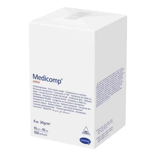 Medicomp extra Vlieskomp.unsteril 10x10 cm 6fach, 100 St