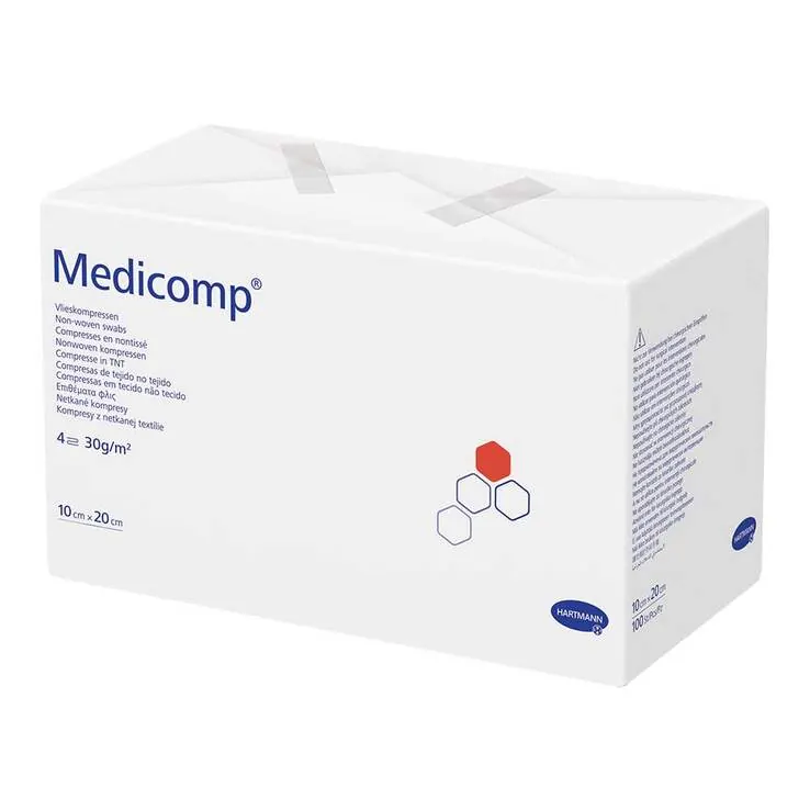 Medicomp Vlieskomp.steril 10x20 cm 4lagig, 25X2 St