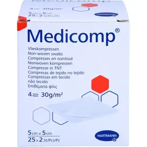 MEDICOMPVlieskomp.steril5x5cm4fach25X2St