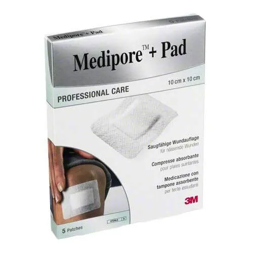 Medipore + Pad steriler Wundverband 3566NP 10x10 cm, 5 St