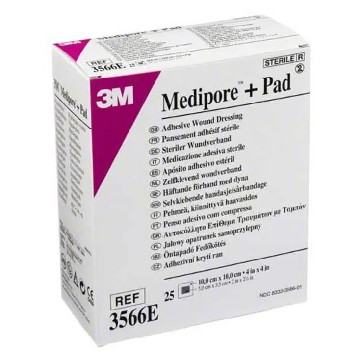 Medipore Plus Pad 3566E ster, 25 St