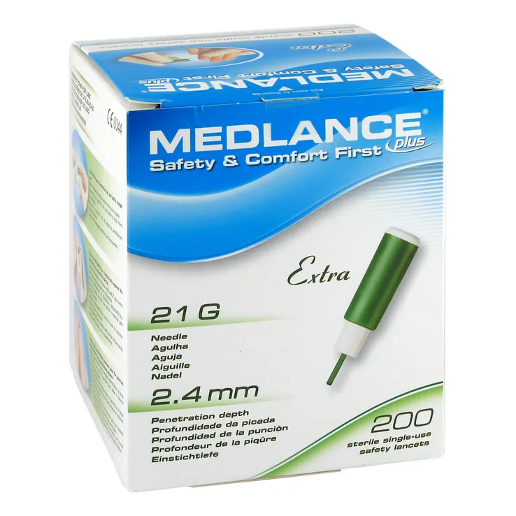 Medlance Plus Extra Sicherheitslanzetten 21 G, 200 St