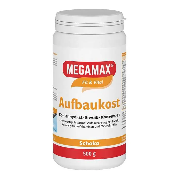 Megamax Aufbaukost Schoko Pulver, 500 g