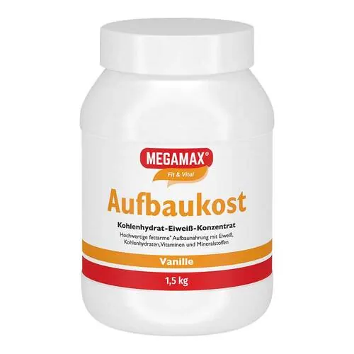 Megamax Aufbaukost Vanille Pulver, 1.5 kg