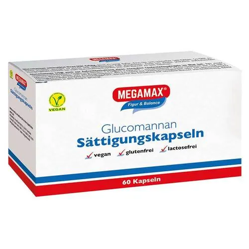 Megamax Sättigungskapseln Glucomannan, 60 St