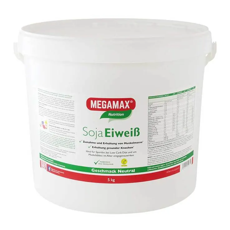 Megamax Soja Eiweiß neutral Pulver, 5 kg