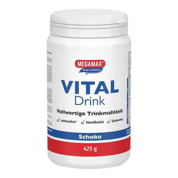 Megamax Vital Drink Schoko Pulver, 425 g