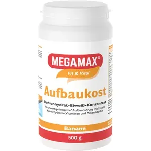 MEGAMAXAufbaukostBananePulver500g